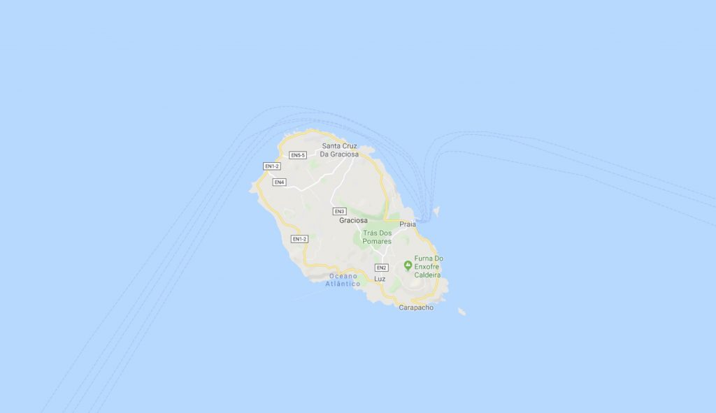 Mappa di Graciosa Mappa Google Azzorre