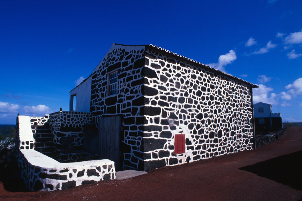 typical house Pico Azores