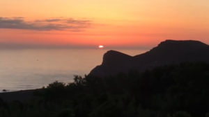 The sun sets over Faial Island - Azores